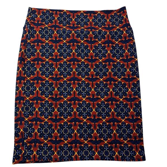 LuLaRoe Pencil Skirt‎ Womens 3XL Floral Multicolor Stretch Office Comfy NWOT - Picture 1 of 16